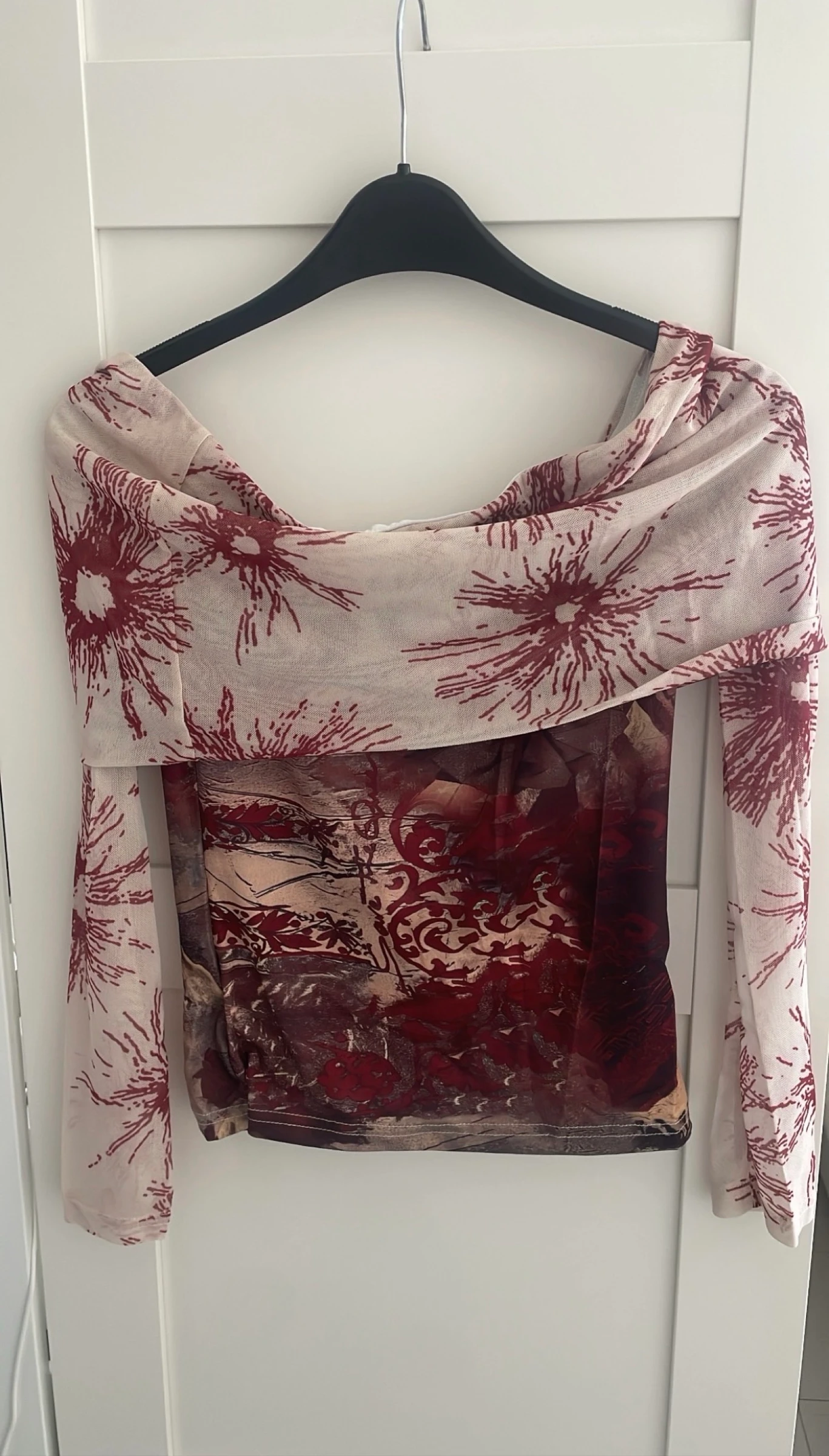 top asymétrique manches longues 